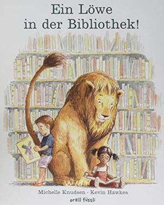 Ein Lwe in der Bibliothek!